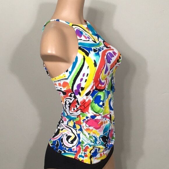 Anne Cole multicolored tankini top. NWT - Picture 4 of 7